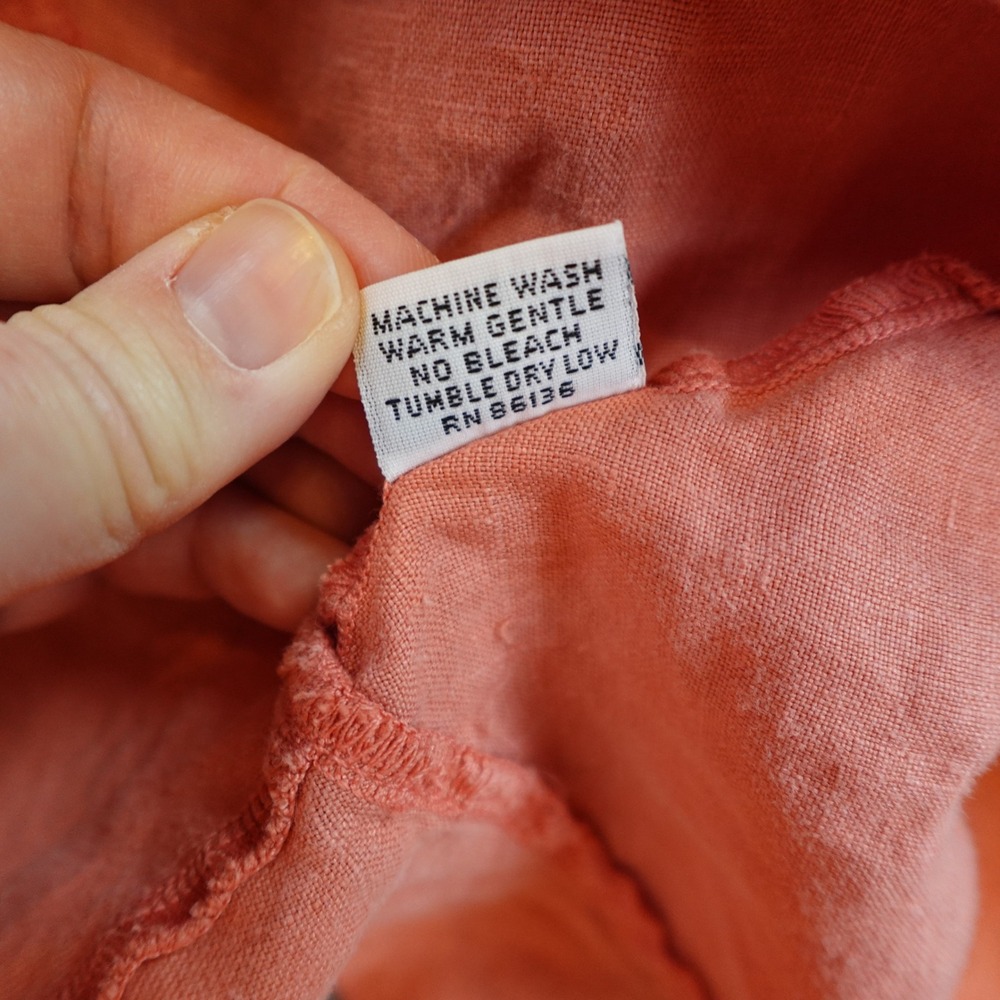 Bryn Walker Dress Women Medium Pink Linen Ruffle Hem Slip Cami Sleeveless - Picture 10 of 11